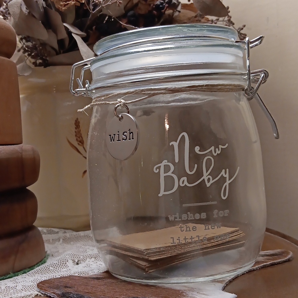 Mud Pie Sentiment Jar - New Baby